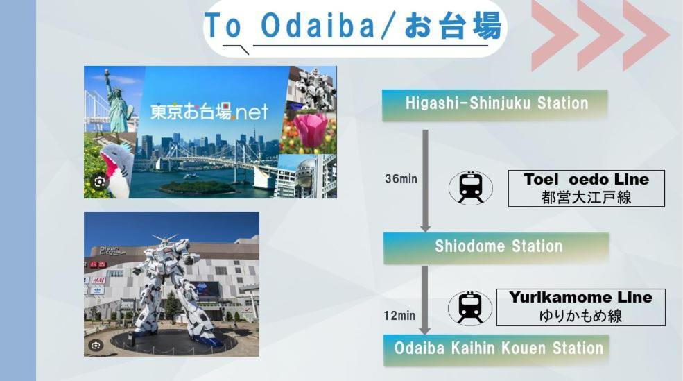 Apartamento East Shinjuku Triplex: 3-bedroom With Shared Shower